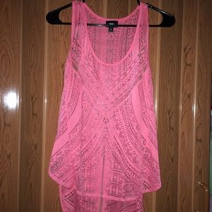 Coral Aztec Racerback Tank